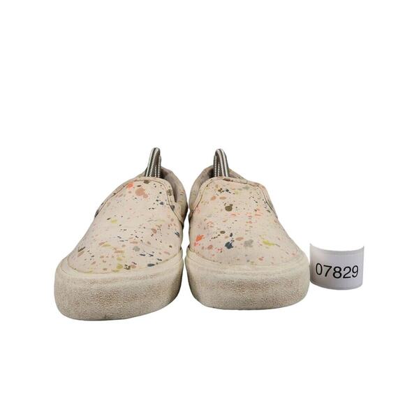 Madewell Shoes Womens 8.5 Sneaker Sidewalk Slip On Paint Splatter Comfort Casual - Picture 3 of 13